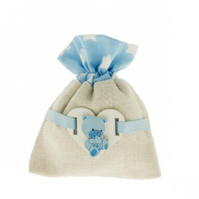 SACCOCCINO CONFETTI ELIDE BAG CM.8X10 CIELO 