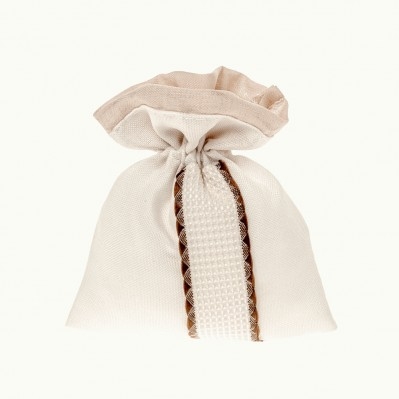 SACCOCCINO CONFETTI FASCIA BAG CM.10X12 BIANCO 