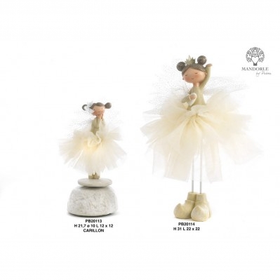 FATINA 21.7 CM. RESINA STOFFA CARILLON