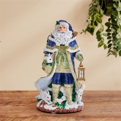 BABBA NATALE CERAMICA BLU