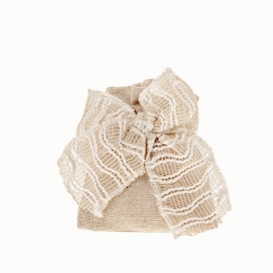 SACCHETTO CONFETTI FIOCCO BICOLOR BAG CM.8X10 