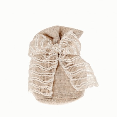 SACCHETTO CONFETTI FIOCCO BICOLOR BAG PALLA CM.10 