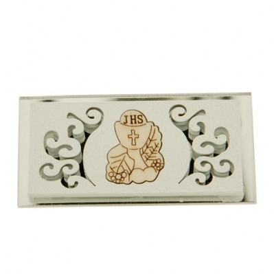 ICONA IN LEGNO PER COMUNIONE 6 CM