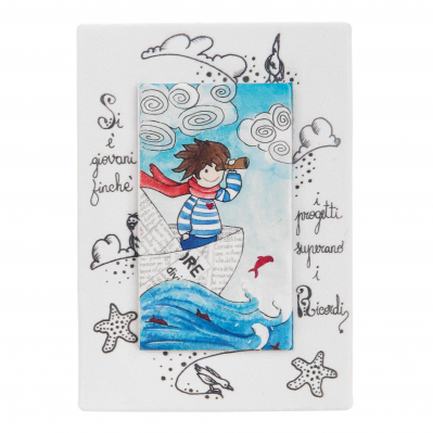 FORMINA CON PASSEPARTOUT BIMBO MARE 13x19