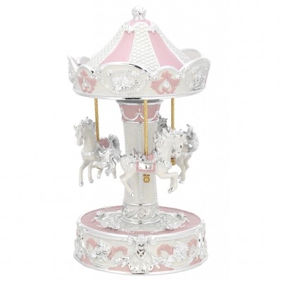 GIOSTRA CON CAVALLI ROSA GRANDC - CARILLON