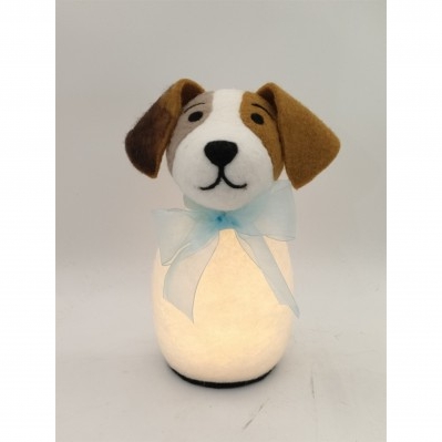 Lampada Cagnolino in Stoffa: Il Compagno Luminoso per Sogni d'Oro