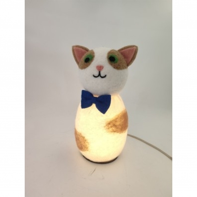 Lampada Gattino in Stoffa per Bambini - Luce Notturna Morbida da Compagnia