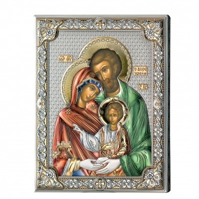icona “Sacra Famiglia” colorata – 9×13 cm