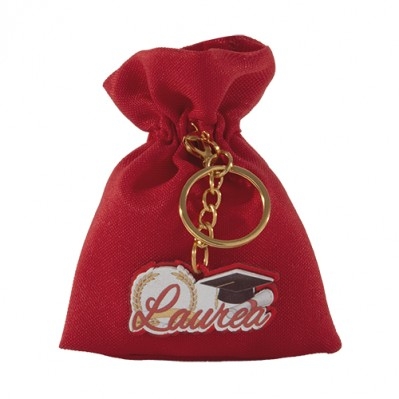 LAUREANDUM BAG PORTACHIAVE CM 8X10 -CONFETTI 