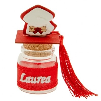 BARATTOLO CON TOCCO LAUREA 10 CM