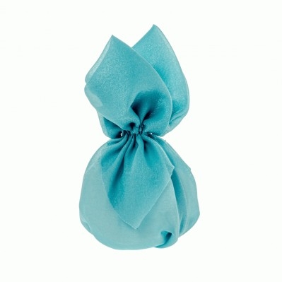 PORTACONFETTI LUSSO BAG CM.14 TURCHESE 