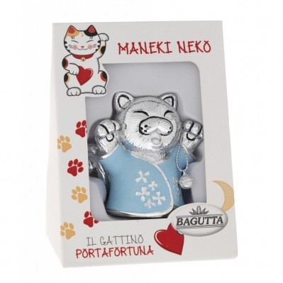 MANEKI NEKO CON ZAMPE ALZATE - AZZURRO