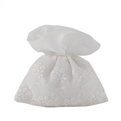 PORTA CONFETTI MATILDE BAG CM 10X11 BIANCO 