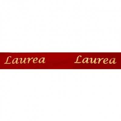 NASTRO LAUREA ROSSO 10MM 25MT 