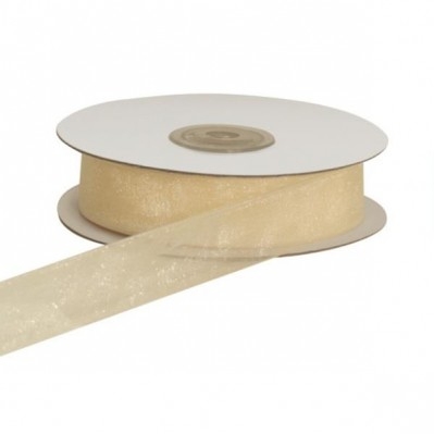 NASTRO ORGANZA AVORIO 40MM 50MT 