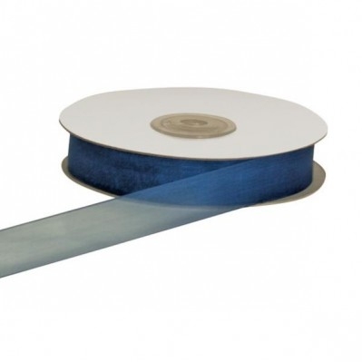 NASTRO ORGANZA BLU AVION 20MM 50MT