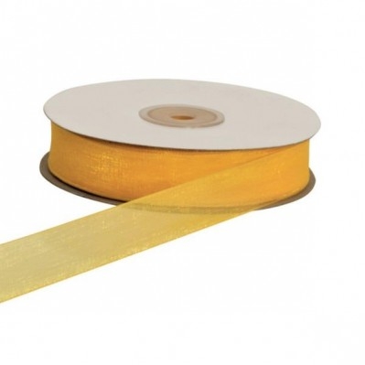 NASTRO ORGANZA GIALLO 20MM 50MT 