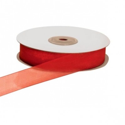 NASTRO ORGANZA ROSSO 20MM 50MT 