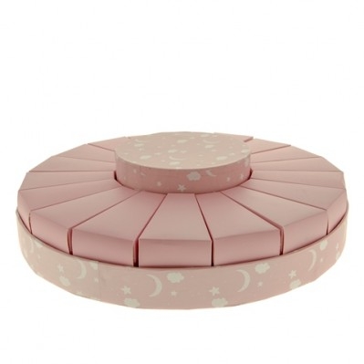 TORTA ROSA 18 PEZZI 30 CM
