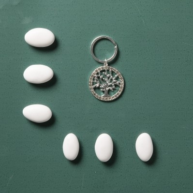 PORTACHIAVI SILVER ALBERO DELLA VITA CM.3