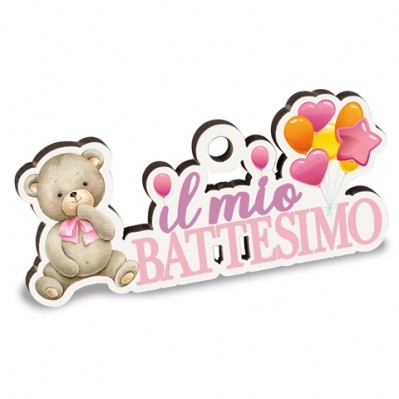 PARTY BATTESIMO ROSA CM.6,5 