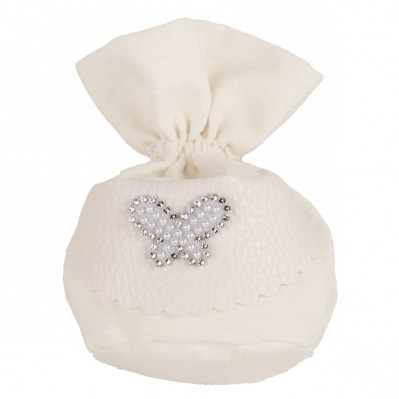 SACCHETTINO CONFETTI PERLE BAG PALLA CM.10 FARFALLA