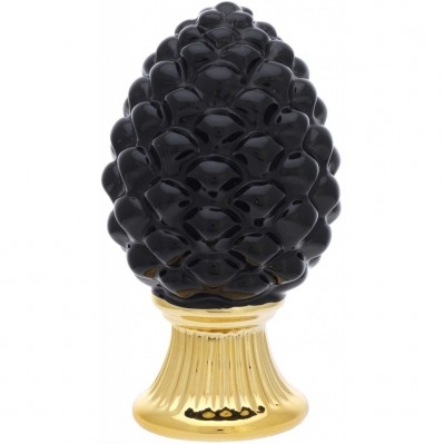PIGNA NERA CON BASE ORO H. 10