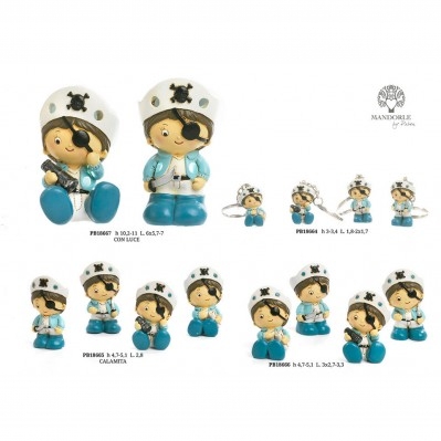 PIRATA SPIR. 5.1 CM. 4 AS. RESINA