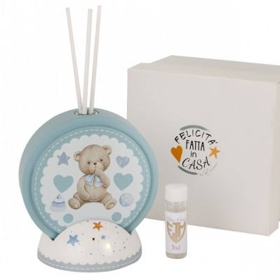 BOMBONIERA - DIFFUSUSORE BABY CELESTE H.11 CON BOX
