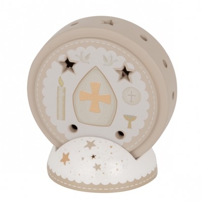 BOMBONIERA - SIMBOLO CRESIMA CON LED H.11 