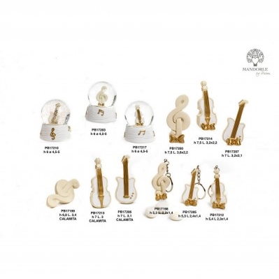 PORTACHIAVI CHIAVE DI VIOLINO 5.3 CM. RESINA