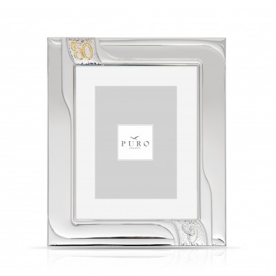 PORTAFOTO 50° NOZZE D'ORO LINEA NASTRO 10X15