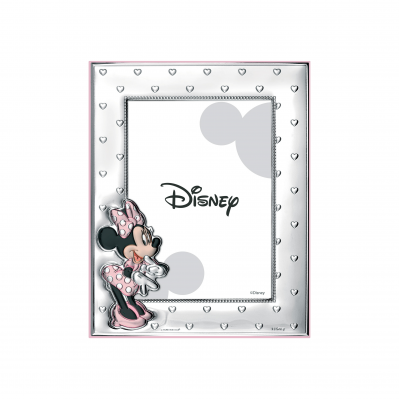 Portafoto con cornice in argento con Minnie Disney per cameretta bambini
