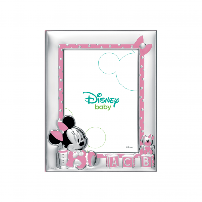 Portafoto con cornice in argento per cameretta bambini "Disney Baby"