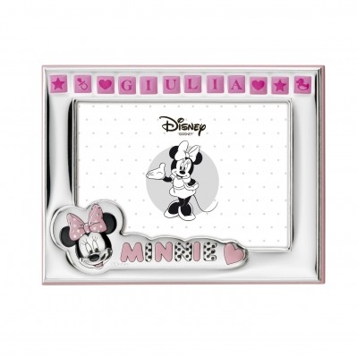 portafoto Minnie mouse con letterine per nomi – 9×13 cm