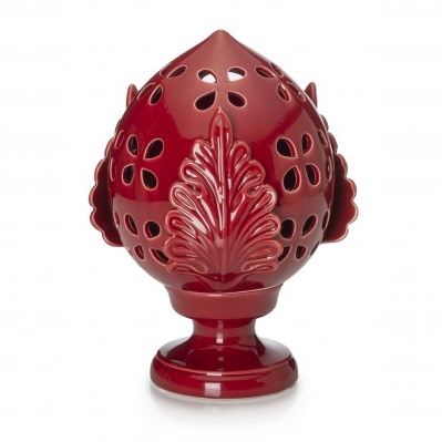 PUMO PORCELLANA BORDEAUX tea light CM.30x20