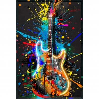 QUADRO LED CHITARRA
