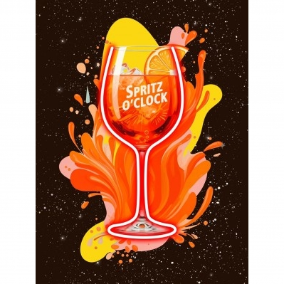 Quadro LED Spritz: L'Acrobazia di Luci che Illumina il tuo Aperitivo