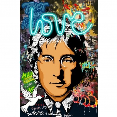 QUADRO PEACE & LOVE JOHN LENNON
