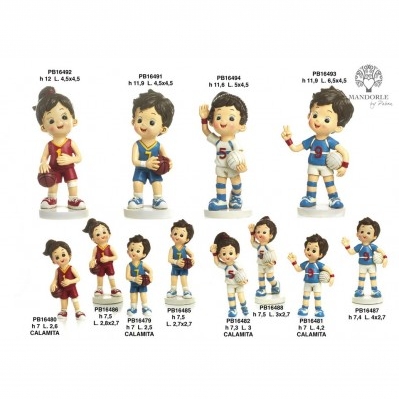 RAGAZZA CESTISTA 7.5 CM. RESINA