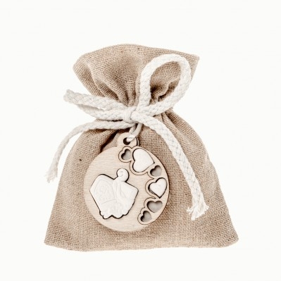 SACCHETTO CONFETTI RUOTA BAG CM.10X12 CRESIMA 