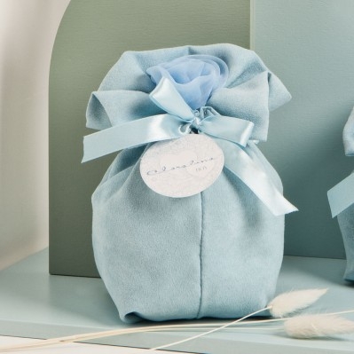 PORTA CONFETTI ROSE - MEDIUM AZZURRO