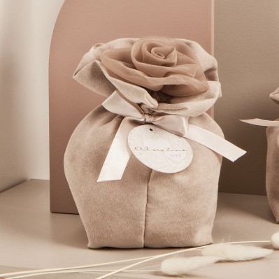 SACCHETTO CONFETTI ROSE - SMALL TORTORA