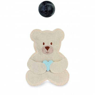 SACCHETTO ORSETTO CUORE AZZURRO