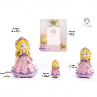 SALVADANAIO PRINCIPESSINA 13 CM. RESINA