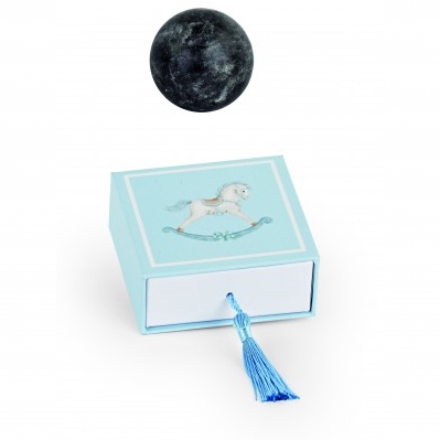 SCATOLA CAVALLINO AZZURRO CON NAPPA