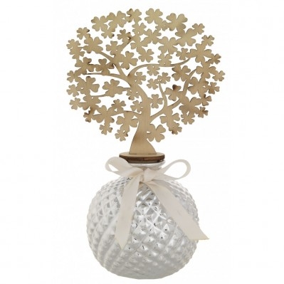 SFERA DIAM. 75 NIDO D'APE CON ALBERO QUADRIFOGLI DIFFUSORE