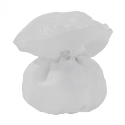 SACCHETTO CONFETTI SOFT ROSE BAG DM 6 H 9 BIANCO 
