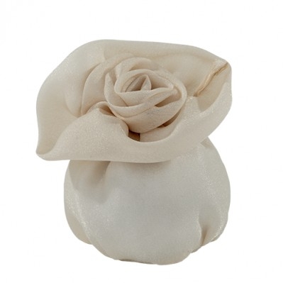 SACCHETTO CONFETTI SOFT ROSE BAG DM 8 H 10 BEIGE 