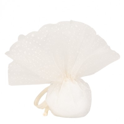 SACCHETTO CONFETTI SPUMA BAG 2 VELI DM.25 CREMA 